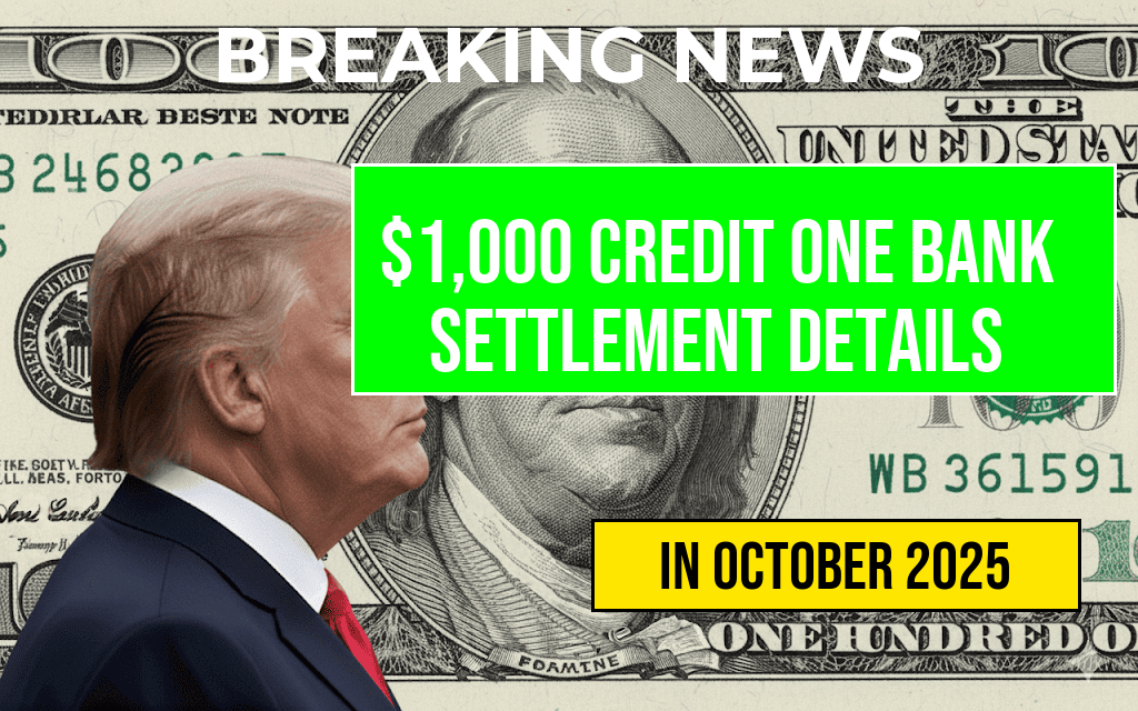 $1,000 Settlement from Credit One Bank: Eligibility Criteria, Claim Process, and Anticipated Payout Timeline