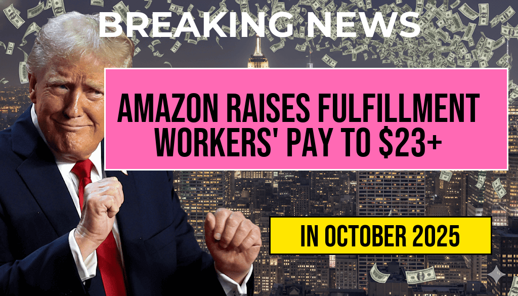 Amazon Invests $1.1 Billion, Raising Fulfillment Workers’ Average Pay to Over $23 an Hour.