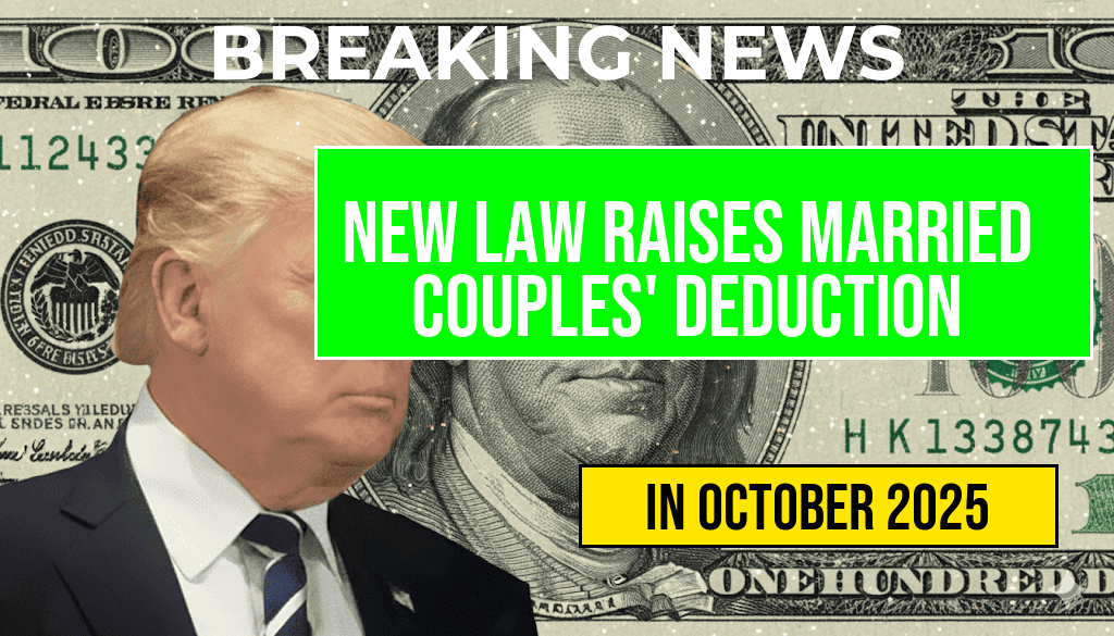 New Law Increases Standard Deduction for Married Couples to $31,500.
