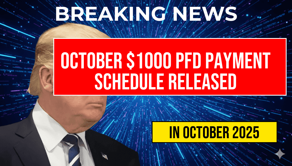 October Payment Schedule Unveiled for $1000 PFD Stimulus Available to Everyone