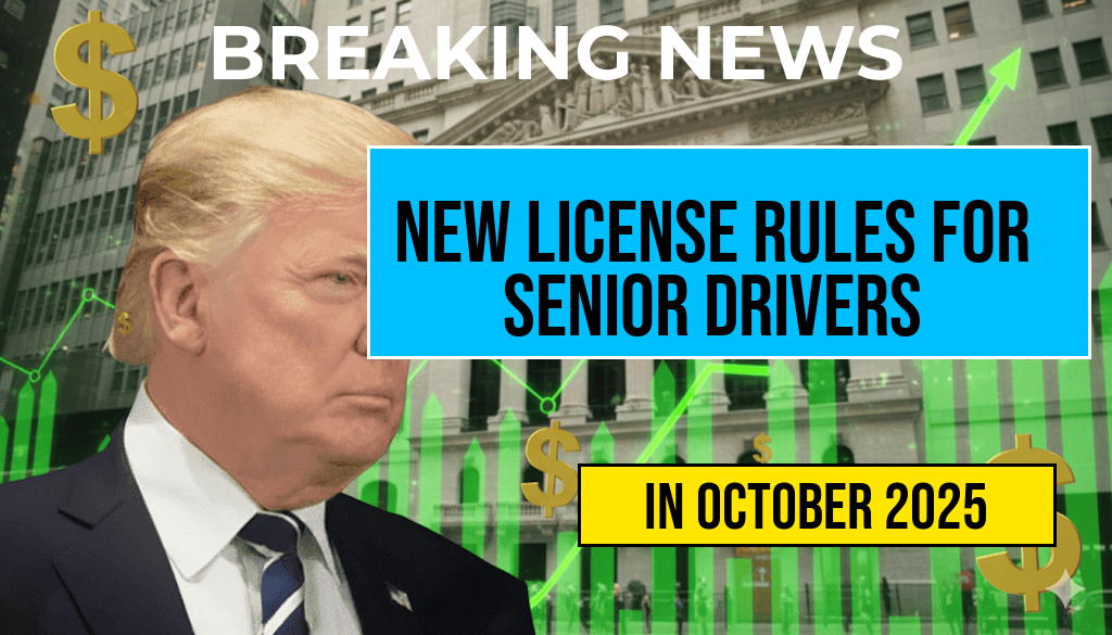 Senior Drivers Aged 70 and Above Face New U.S. License Regulations Starting October 2025