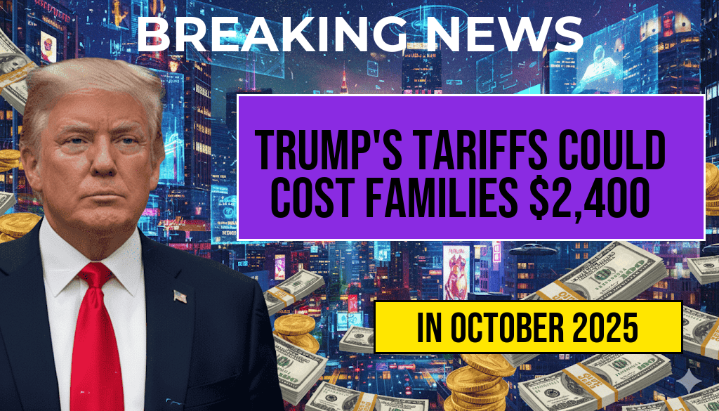 Trump’s Tariffs May Cost Families $2,400 Annually: Understanding the ‘Turbulence Tax’ Breakdown.